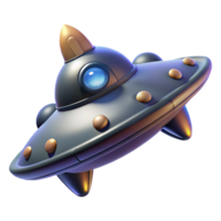 magnificent traditional A lone spaceship drifts through the vast emptiness of space. Quiet and contemplative lighting. Realistic spaceship design high quality png