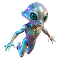 magnificent modern An alien creature with shimmering, iridescent skin floats in a zero-gravity environment. Ethereal and otherworldly lighting. Detailed creature design detailed png