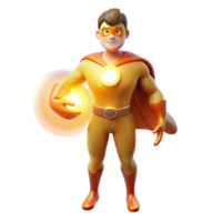 beautiful traditional A superhero with healing powers, emanating a warm, golden aura, lit with a soft, healing light in a comforting, serene style detailed png