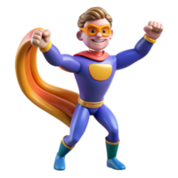 wonderful minimalist A superhero with elasticity powers, stretching their limbs to incredible lengths, lit with vibrant, cartoonish colors in a stretchy, rubbery style professional png