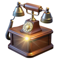 beautiful modern A vintage rotary telephone on a mahogany desk, light streaming in from a partially closed window, creating long shadows, classic noir style detailed png