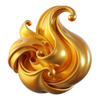 dramatic traditional A cascade of flowing, liquid gold, forming intricate, swirling patterns, illuminated by a warm, amber light, with a luxurious, art deco style high quality png