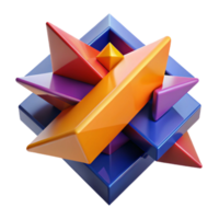 wonderful artistic A dynamic composition of intersecting, geometric planes, in bold, contrasting colors, illuminated by a dramatic, directional light, with a constructivist art style authentic png