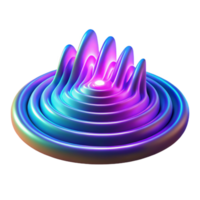 vibrant minimalist A field of pulsating, energy waves, radiating outwards, illuminated by a vibrant, neon light, with a psychedelic, op-art style detailed png