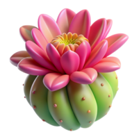 vibrant abstract A close-up of a cactus flower, with vibrant colors and intricate details, lit by the desert sun original png