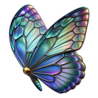 impressive modern A close-up of a butterfly wing, with intricate patterns and iridescent colors, macro photography premium png