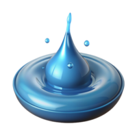stunning minimalist A single drop of water splashing into a pool, high-speed photography, with dynamic water droplets professional png