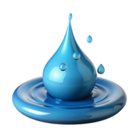 dramatic modern A single drop of water splashing into a pool, high-speed photography, with dynamic water droplets authentic png