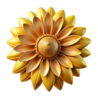 stunning minimalist A close-up of a sunflower's center, with intricate patterns and golden colors, macro photography original png