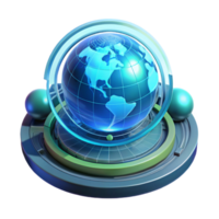 wonderful rustic A holographic projection of the Earth rotating slowly, surrounded by complex data visualizations, cool blue lighting, futuristic minimalist style exclusive png