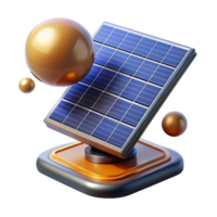 wonderful modern A solar panel array capturing sunlight in space, detailed textures and reflections, space technology style 4K png