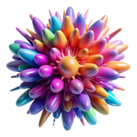 beautiful modern A chaotic explosion of colorful particles, resembling a supernova, with a high contrast, dynamic lighting, abstract expressionism style high quality png