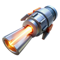 serene artistic A powerful energy beam erupts from a futuristic weapon, illuminating the surrounding area in a blinding flash of light. Sci-fi, action style authentic png
