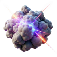 extraordinary creative A cloud of swirling smoke and dust, illuminated by beams of laser light, creating intricate patterns, cyberpunk style high quality png