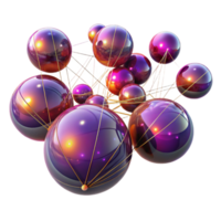 serene vintage A field of vibrant, pulsating orbs, connected by thin, glowing lines, with a dark, mysterious atmosphere, psychedelic style original png
