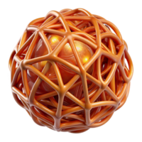 dramatic traditional A network of interwoven, glowing fibers, resembling a complex tapestry, with a warm, earthy color palette, organic style original png
