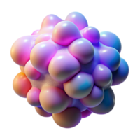 impressive minimalist A cloud of colorful particles, forming abstract shapes and patterns, illuminated by a soft, diffused light, impressionist style original png