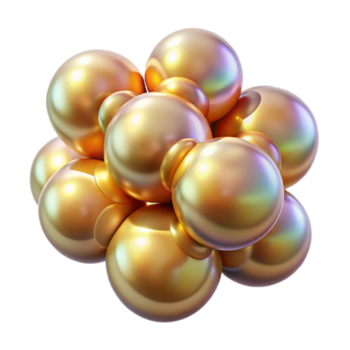 dramatic traditional A cluster of floating, iridescent orbs, emitting a soft, internal glow, with a warm, golden color palette, ethereal style authentic png