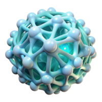 magnificent abstract A network of interwoven, glowing fibers, resembling a microscopic organism, with a cool, icy color palette, organic style detailed png