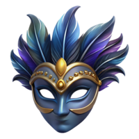 dramatic abstract A gothic mask with intricate feathered details, dimly lit, Venetian masquerade style high resolution png