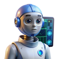 wonderful vintage A highly advanced, AI robot with a human-like face and intelligent eyes, contemplating a complex equation, lit by the glow of a computer screen. Sci-fi portrait style professional png