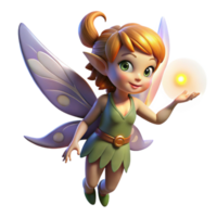 serene rustic A mischievous pixie, with delicate wings and glowing hair, sprinkling fairy dust, lit by the soft light of the moon. Fantasy art style authentic png