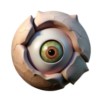 wonderful artistic A single eye peering through a crack in a wall, dim lighting, mysterious atmosphere, thriller style high quality png