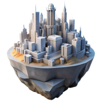 elegant modern A futuristic city built on top of the ruins of an old one, layered architecture, contrasting lighting exclusive png