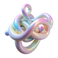 wonderful classic Fluid tendrils reaching out and intertwining, with a pearlescent sheen and soft pastel colors, in an organic abstract style premium png