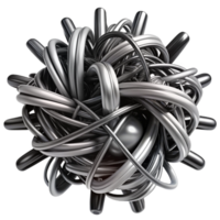 wonderful abstract A chaotic jumble of lines and scribbles, with a gestural quality and a high contrast black and white color scheme, in an action painting style high resolution png