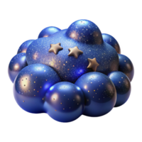 impressive abstract A field of shimmering particles, resembling a starry night sky, with a soft glow and a deep blue color scheme, in a cosmic abstract style premium png