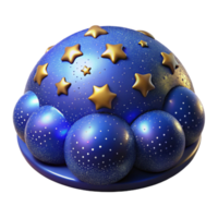 wonderful minimalist A field of shimmering particles, resembling a starry night sky, with a soft glow and a deep blue color scheme, in a cosmic abstract style high quality png
