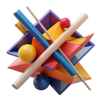 dramatic classic A dynamic composition of intersecting lines and planes, with a bold color scheme and a geometric abstract style, in a constructivist style exclusive png