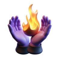 serene vintage A pair of spectral hands cupping a flickering flame, casting long, dancing shadows, chiaroscuro style high resolution png