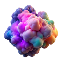 elegant traditional A cloud of colorful smoke, billowing and swirling, with a volumetric effect and a vibrant color scheme, in a vaporwave style 4K png