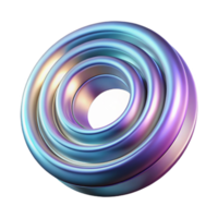 beautiful modern A series of concentric rings, radiating outwards with a subtle gradient, with a metallic texture and a futuristic style, in a cyberpunk style authentic png