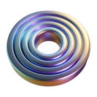 extraordinary rustic A series of concentric rings, radiating outwards with a subtle gradient, with a metallic texture and a futuristic style, in a cyberpunk style professional png