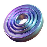 impressive vintage A series of concentric rings, radiating outwards with a subtle gradient, with a metallic texture and a futuristic style, in a cyberpunk style high quality png