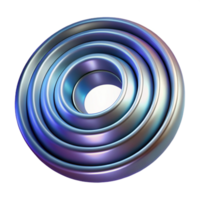 beautiful modern A series of concentric rings, radiating outwards with a subtle gradient, with a metallic texture and a futuristic style, in a cyberpunk style 4K png