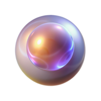 stunning creative A solitary, glowing orb of pure energy floating in the void, emitting a soft, pulsating light, abstract art style genuine png