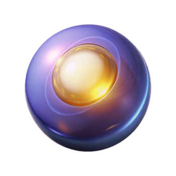 maravilloso minimalista un solitario, brillante orbe de puro energía flotante en el vacío, emitiendo un suave, pulsante luz, resumen Arte estilo original png