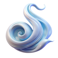 vibrant classic A graceful air elemental swirling in the wind, ethereal and flowing lighting, abstract art style high resolution png