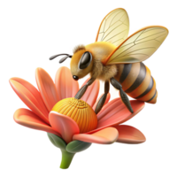 beautiful abstract A close-up of a bee collecting pollen from a flower, macro photography, natural lighting, high resolution png