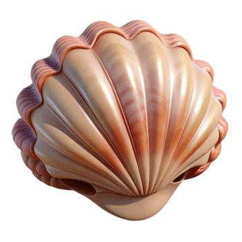 vibrante rústico un de cerca de un concha, intrincado patrones, suave Encendiendo, fotorrealista, auténtico png