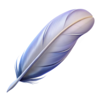 elegant artistic A single feather floating in the air, delicate and light, soft lighting, realistic rendering, high quality png