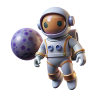 extraordinary rustic A lone astronaut floats in space, gazing at a distant planet. Realistic space lighting. Sci-fi anime style original png
