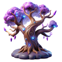 magnificent modern A colossal, ancient tree entwined with glowing runes, its branches reaching towards a swirling nebula. Surrealist style authentic png