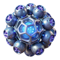 dramatic traditional A group of nanobots forming complex geometric patterns, illuminated by microscopic light, in an abstract style genuine png