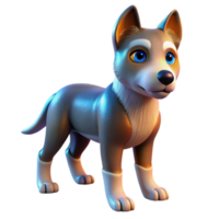 vibrant traditional A robotic dog with realistic fur and expressive eyes, illuminated by warm, domestic lighting, in a photorealistic style high quality png