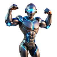 beautiful rustic A robotic exoskeleton enhancing human strength and agility, illuminated by dynamic lighting, in a futuristic style professional png
